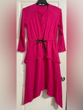 Andre Tan Women’s Pink Fuchsia Midi Dress Size Medium